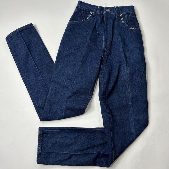 Vintage Ozark Mountain Jeans Womens 24x33 Western Bareback High Waist 90s USA - Picture 1 of 11